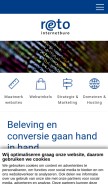 How reto.nl looks like on a mobile device such as an iPhone.