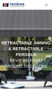 How retractableawningsreviews.com looks like on a mobile device such as an iPhone.