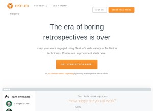 How retrium.com looks like on a tablet such as an iPad.