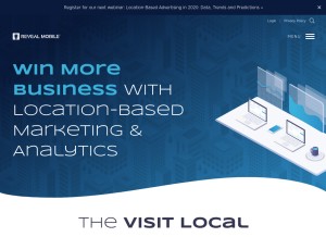 How revealmobile.com looks like on a tablet such as an iPad.
