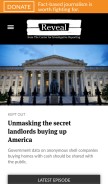 How revealnews.org looks like on a mobile device such as an iPhone.