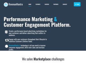 How revenuemantra.com looks like on a tablet such as an iPad.