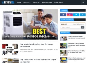 How reviewbestone.com looks like on a tablet such as an iPad.