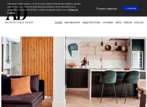 How revistaad.es looks like on a tablet such as an iPad.