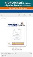 How revistanefrologia.com looks like on a mobile device such as an iPhone.