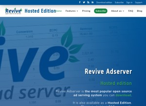 How revive-adserver.net looks like on a tablet such as an iPad.