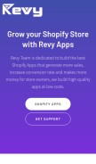 How revy.io looks like on a mobile device such as an iPhone.