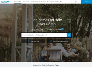 How rew.ca looks like on a tablet such as an iPad.
