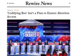 How rewire.news looks like on a tablet such as an iPad.