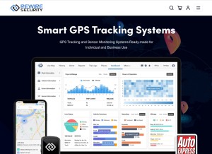 How rewiresecurity.co.uk looks like on a tablet such as an iPad.