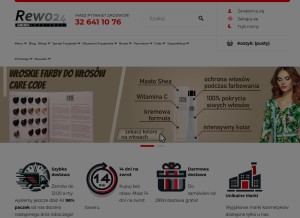 How rewo24.pl looks like on a tablet such as an iPad.