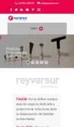 How reyvarsur.com looks like on a mobile device such as an iPhone.