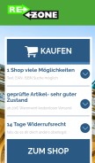 How rezone.de looks like on a mobile device such as an iPhone.