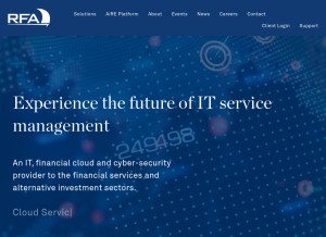 How rfa.com looks like on a tablet such as an iPad.