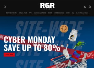 How rgrcanadainc.ca looks like on a tablet such as an iPad.