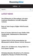 How rheumatologyadvisor.com looks like on a mobile device such as an iPhone.