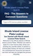 How rhodeislandlicenseplate.com looks like on a mobile device such as an iPhone.