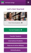 How richlandcollege.edu looks like on a mobile device such as an iPhone.