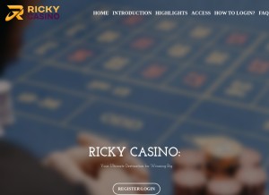 How ricky-casino-australia.mystrikingly.com looks like on a tablet such as an iPad.