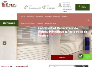 How rideauxmetalliques.fr looks like on a tablet such as an iPad.