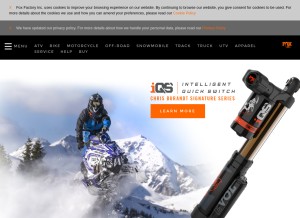 How ridefox.com looks like on a tablet such as an iPad.