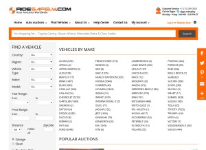 How ridesafely.com looks like on a tablet such as an iPad.