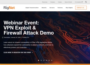 How rig.net looks like on a tablet such as an iPad.