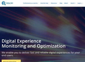 How rigor.com looks like on a tablet such as an iPad.