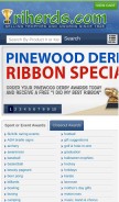 How riherds.com looks like on a mobile device such as an iPhone.