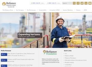 How ril.com looks like on a tablet such as an iPad.