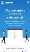 How rimeto.io looks like on a mobile device such as an iPhone.