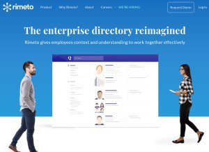 How rimeto.io looks like on a tablet such as an iPad.