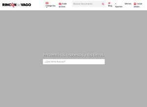 How rincondelvago.com looks like on a tablet such as an iPad.