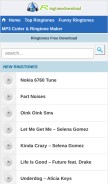How ringtonedownloads.mobi looks like on a mobile device such as an iPhone.