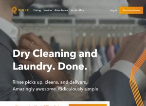 How rinse.com looks like on a tablet such as an iPad.