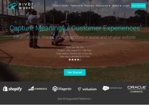 How rivet.works looks like on a tablet such as an iPad.