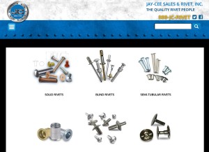 How rivetsonline.com looks like on a tablet such as an iPad.