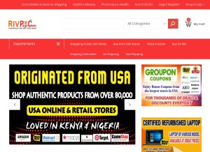 How rivpage.com looks like on a tablet such as an iPad.