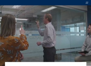 How rkk.com looks like on a tablet such as an iPad.