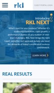 How rklcpa.com looks like on a mobile device such as an iPhone.