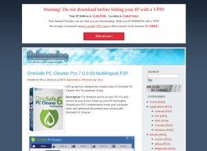 How rlslog.net looks like on a tablet such as an iPad.