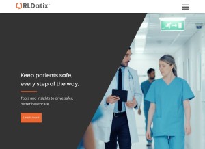 How rlsolutions.com looks like on a tablet such as an iPad.