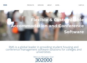 How rms-inc.com looks like on a tablet such as an iPad.