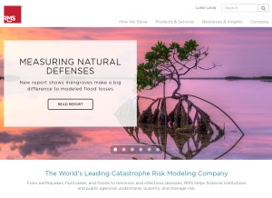 How rms.com looks like on a tablet such as an iPad.