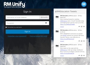 How rmunify.com looks like on a tablet such as an iPad.