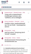 How rnd.de looks like on a mobile device such as an iPhone.