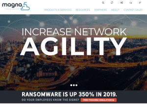 How rnetworx.com looks like on a tablet such as an iPad.
