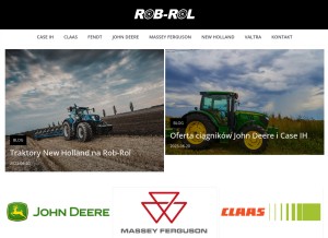 How rob-rol.pl looks like on a tablet such as an iPad.