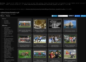 How robertmachowicz.pl looks like on a tablet such as an iPad.