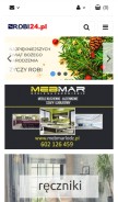 How robi24.pl looks like on a mobile device such as an iPhone.